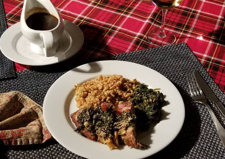 Recipe of Super Quick Homemade Pork Loin Stuffed Spinach and Emmenthaler Cheese