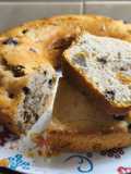 Budín de limón y coco con frutos secos