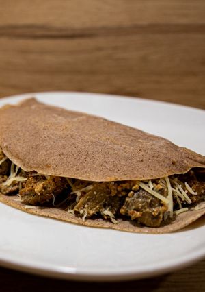Une photo de Crêpes façon forestière