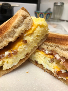 A picture of The humble bacon, egg, and cheese sandwich.