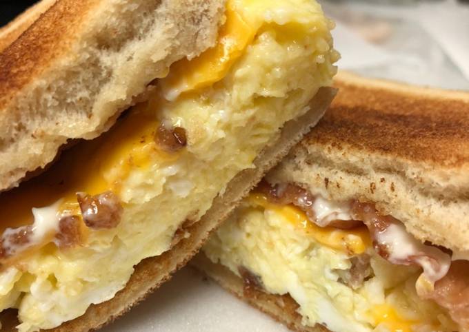 Steps to Prepare Ultimate The humble bacon, egg, and cheese sandwich