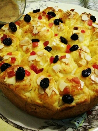 Cara Gampang Membuat Resep Roti Sarang Lebah (Bee hives bun) wih butterschotch sauce yang Sempurna Anti Ribet, Sempurna