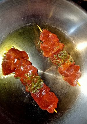 Foto principal de Pincho de ternera con langostinos 🦐🦐🦐