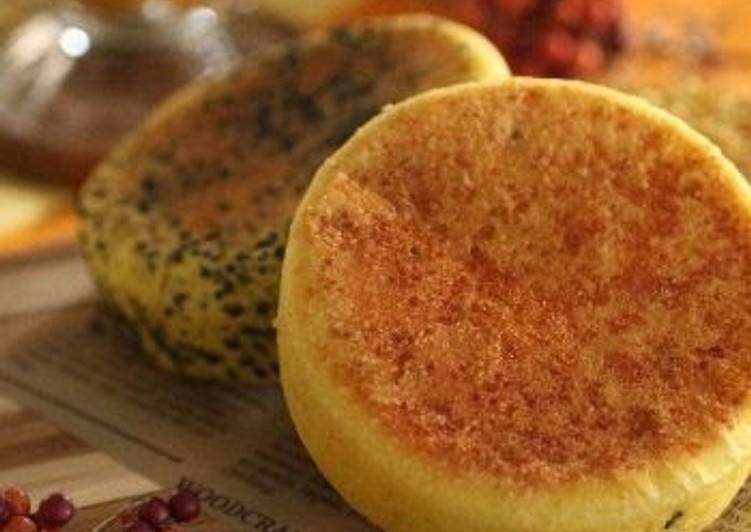 Step-by-Step Guide to Make Quick English Muffins made with Kabocha Squash