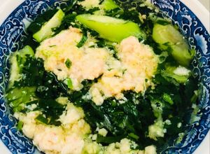 Hình của món Canh mồng tơi tôm lột.