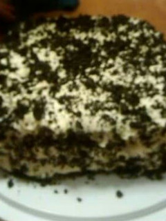 A picture of Junes million $ chocolate cake.