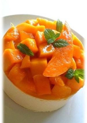 A picture of No-bake Mango Cheesecake.
