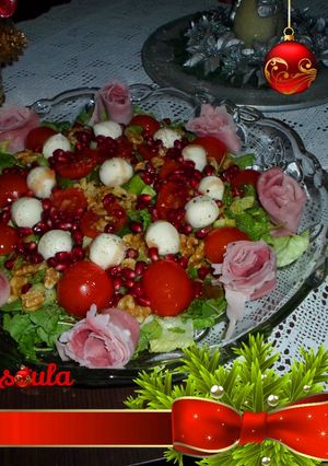 Φωτογραφία της συνταγής 🎅Χριστουγεννιάτικη σαλάτα με προσούτο, καρύδια και ρόδι