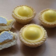A picture of Vickys Scottish Iced Pineapple Cream Tarts, GF DF EF SF NF.