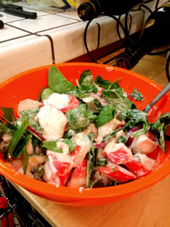A picture of Crab and Spinach Salad.