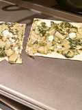 Cheating Spinach Artichoke Flatbread