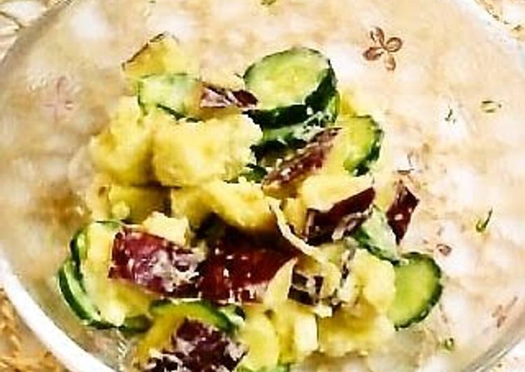 Recipe of Ultimate Easy Asian Sweet Potato and Cheese Salad