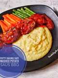 866. 🥩 Patty Daging Sapi Mashed Potato Saus BBQ
