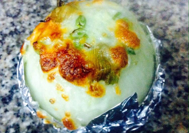 K's Parmesan Artichoke Stuffed Onion