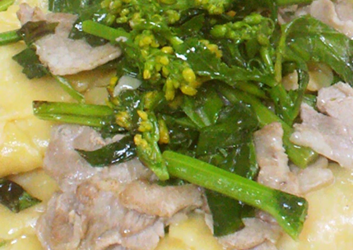 Nanohana & Butter Soy Sauce Pasta