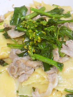 A picture of Nanohana & Butter Soy Sauce Pasta.