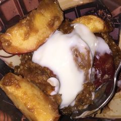 A picture of Scrumptious Crock Pot Apple Crisp.