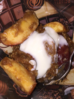A picture of Scrumptious Crock Pot Apple Crisp.