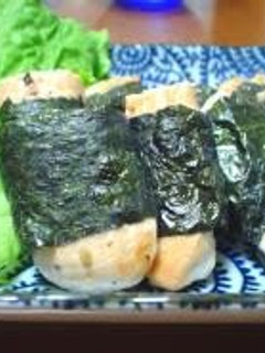A picture of Easy Grilled Chicken Tenders Rolled with Seaweed.