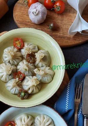 Zdjęcie przepisu Wege Chinkali, czyli gruzińskie pierogi z poniedzienego obiadu..