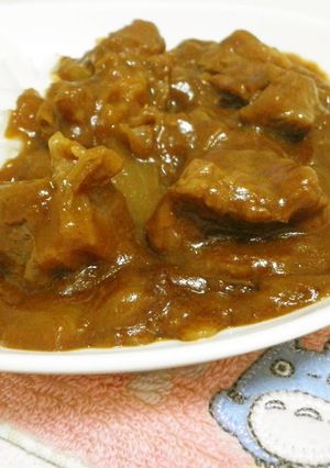 A picture of Made in a Rice Cooker: Tender Beef Shank Curry.