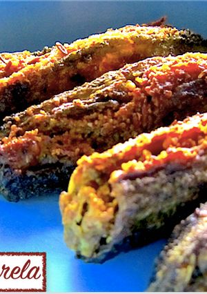 A picture of Stuffed karela/Bitter gourd.