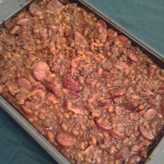 A picture of Mrs. Bell's Bake Beans.