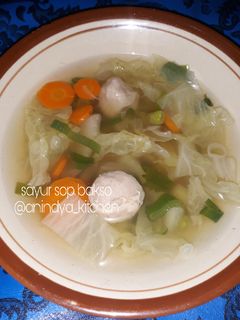 Foto resep Sayur sop bakso