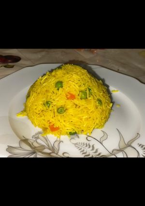 صورة لوصفة رز بسمتي بالخضار