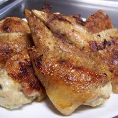 A picture of Pan Fried, Not Deep Fried Stuffed Chicken Wings (Chicken "Gyoza").