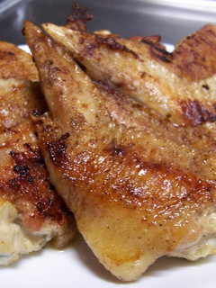 A picture of Pan Fried, Not Deep Fried Stuffed Chicken Wings (Chicken "Gyoza").
