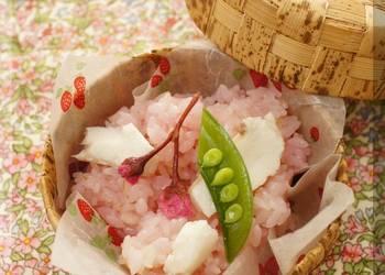Popular Cuisine A Scent of Spring Sea Bream Sakura Rice Delicious Steady
