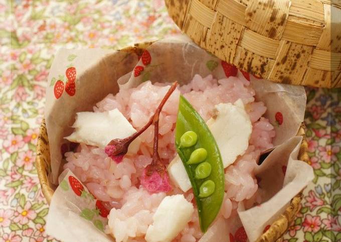 Recipe of Homemade A Scent of Spring! Sea Bream Sakura Rice