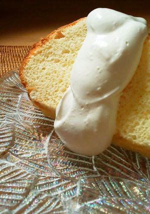 A picture of A Small Serving of Whipped Cream.