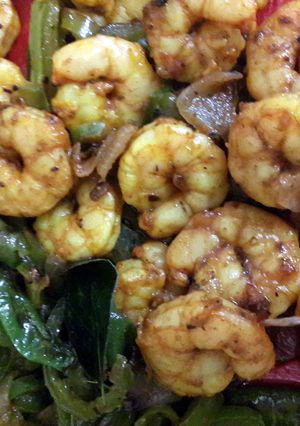 A picture of Butter Garlic Chilli Prawns.