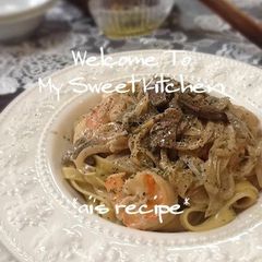A picture of Authentic Porcini and Cream Pasta.