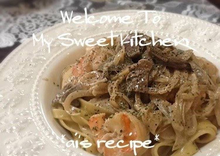 Easiest Way to Make Any-night-of-the-week Authentic Porcini and Cream Pasta