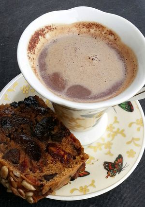 A picture of Spiced Hot Chocolate Late Nite Snacking.
