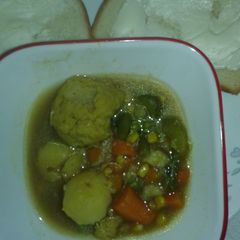 A picture of Matzo Ball Stew.
