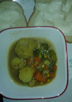 A picture of Matzo Ball Stew.