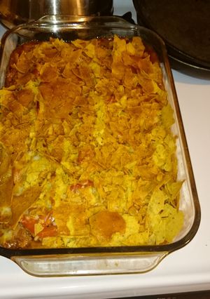 A picture of Mexican meatloaf.
