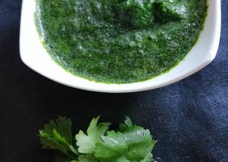 Simple Way to Prepare Any-night-of-the-week Coriander chutney