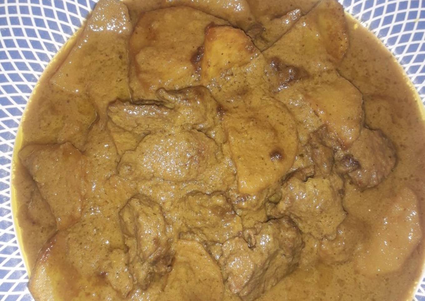 Daging kentang bumbu ungkep