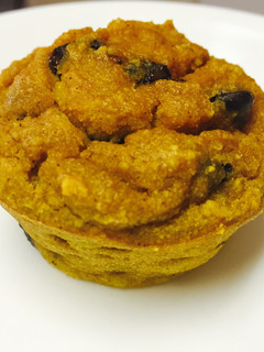 A picture of Gluten Free Pumpkin Chocolate Chip Muffins.