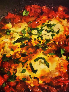 A picture of Huevos Rancheros by #diningwithdaveh.