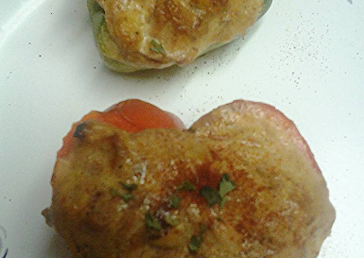 Healthy Recipe of Tuna loaf II in a bell pepper