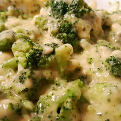 A picture of Broccoli and Cheese.