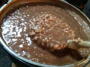A picture of chocolate rice pudding
