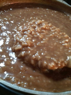 A picture of AMIEs Chocolate RICE Pudding (Champorado).