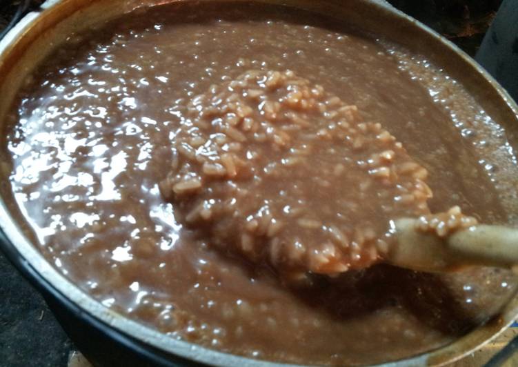 Steps to Prepare Homemade AMIEs Chocolate RICE Pudding (Champorado)